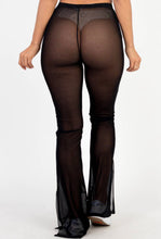 Load image into Gallery viewer, Poly Mesh High Waist Flared Pants
