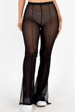 Load image into Gallery viewer, Poly Mesh High Waist Flared Pants
